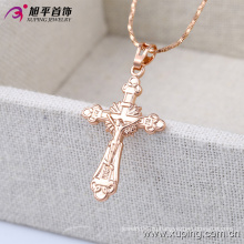 32396 мода простой розового золота Иисус крест бижутерия цепочка Подвеска из сплава меди